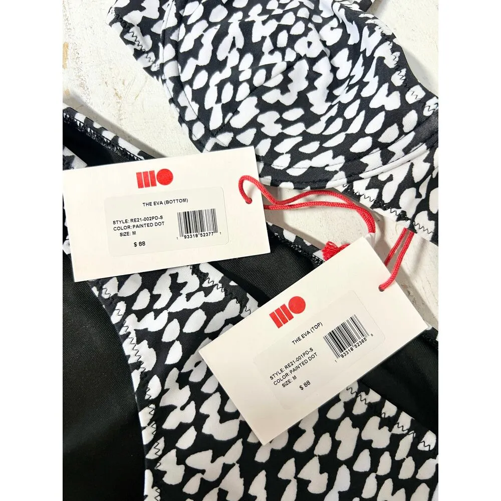 NWT Solid & Striped The Eva Underwired Bikini Top & Bottom Set Painted Dot M - Image 4