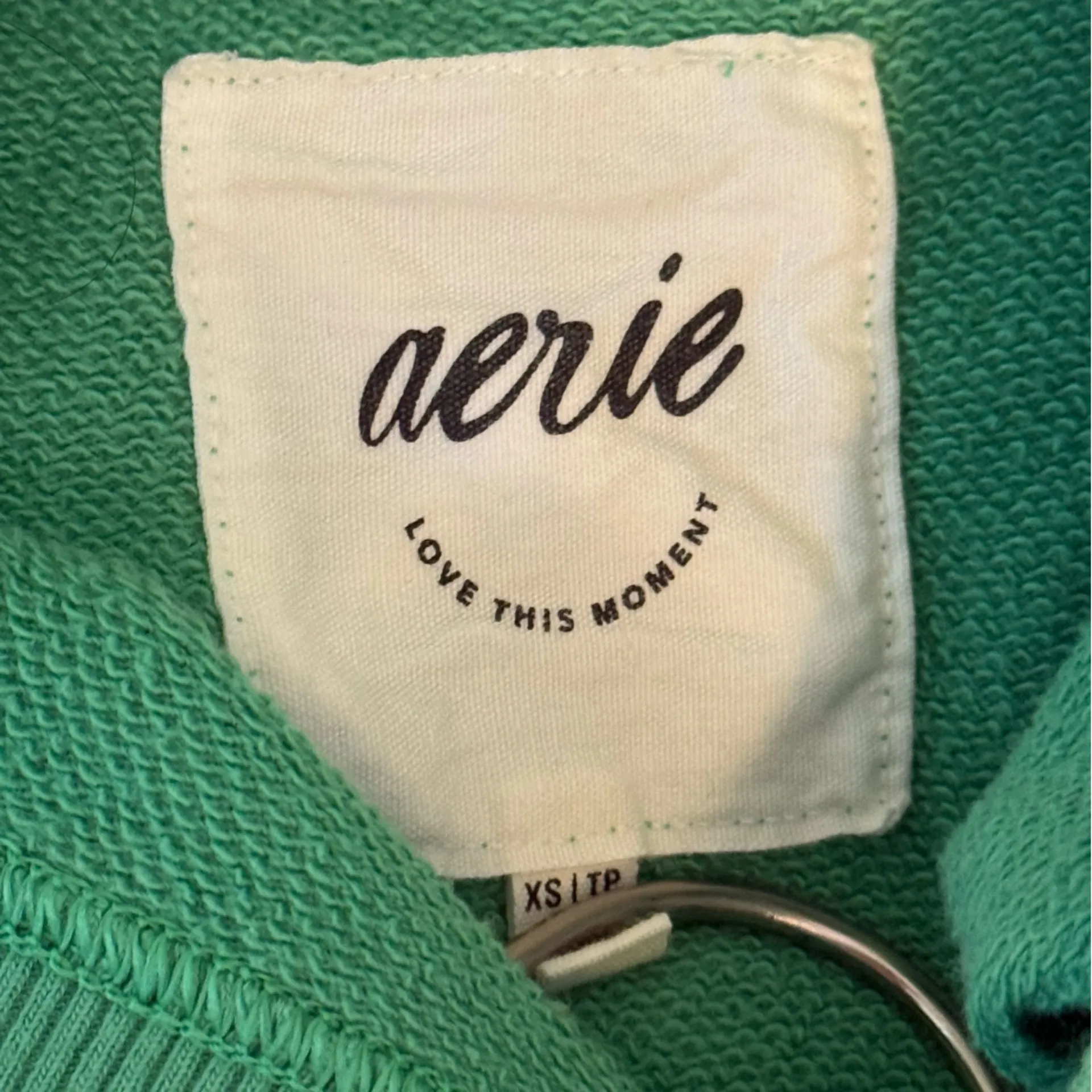 Aerie Perfect Crew Ice Cold Ski Resort Pullover in Green - Image 4