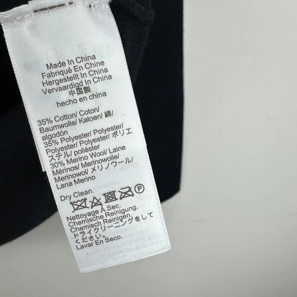 J.Crew Warwick Sweater Blazer Knit Gold Buttons Black Classic Relaxed XS NWT - Image 11