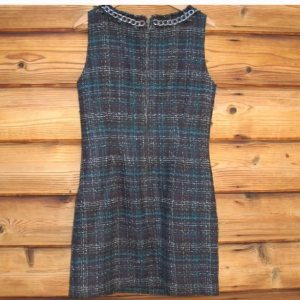 Black plaid Mini Dress - Image 7