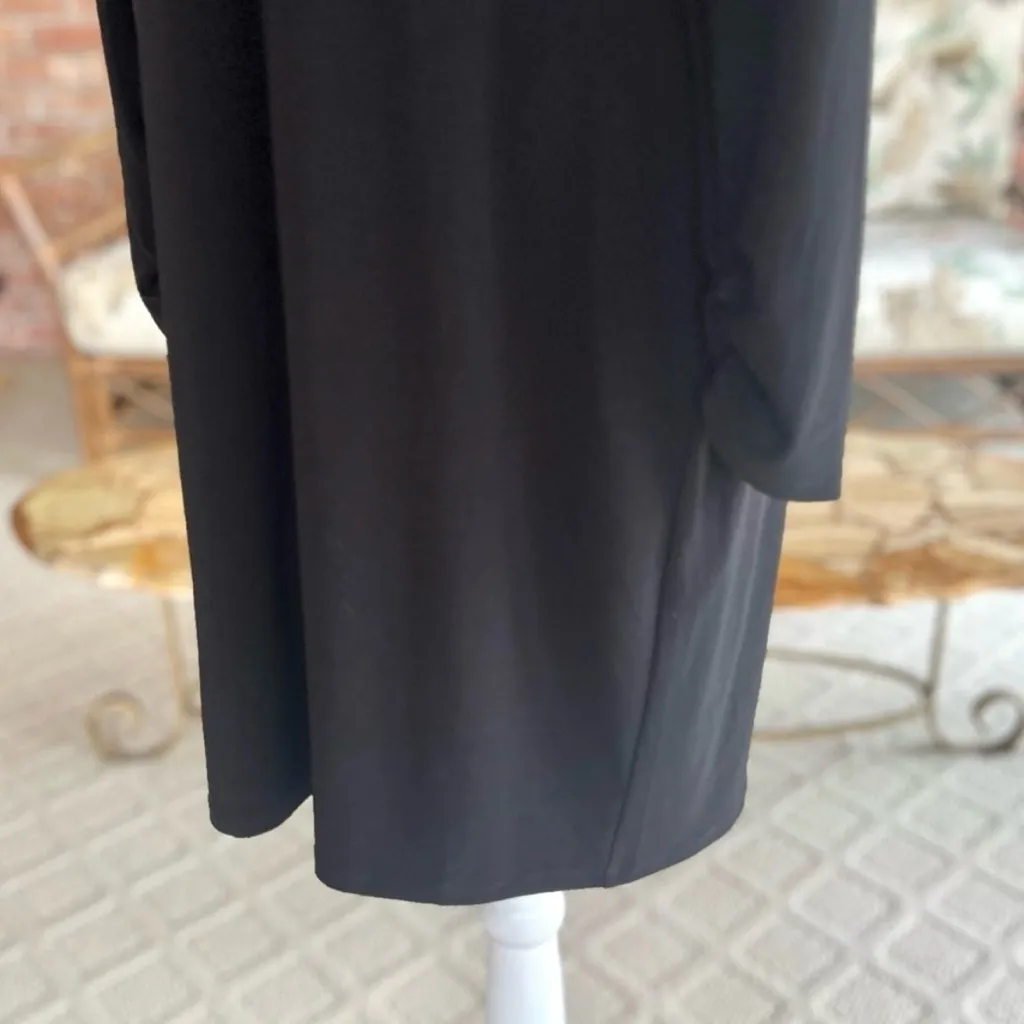 NWT WHBM Dress Black Studded Cutout Back Sheath M Cocktail Party Mini LBD Chic - Image 10