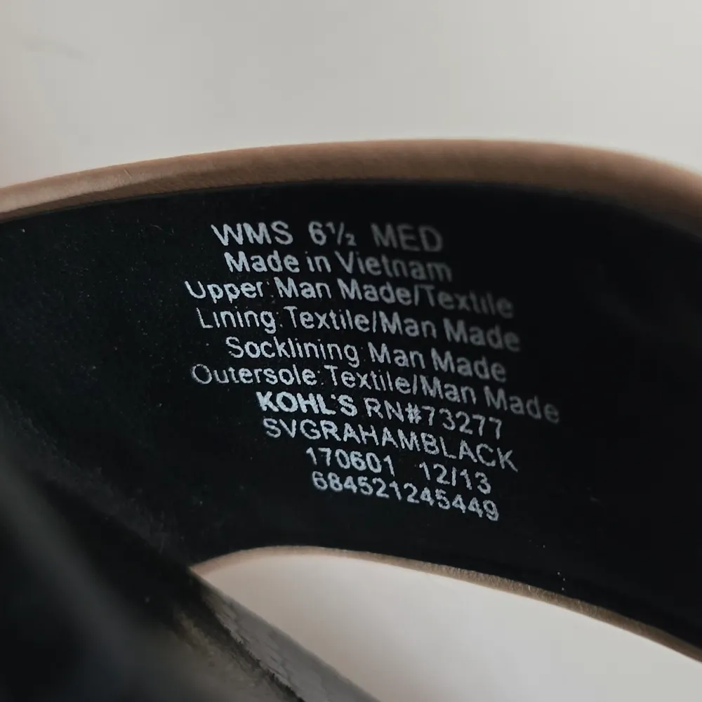 Simply Vera Vera Wang Black & Blush Ankle Strap Heels Size 6½ Pink - Image 12