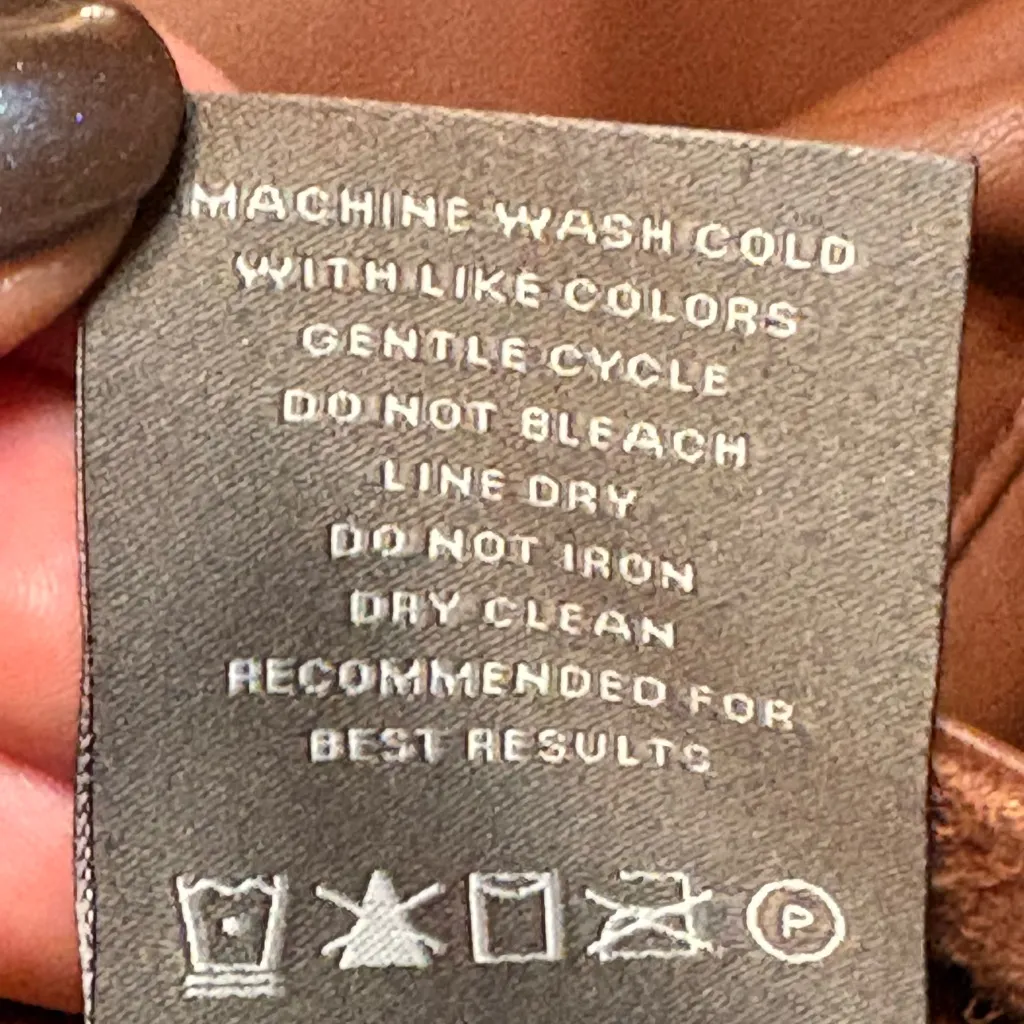 Torrid Perfect Skinny Faux Leather Mid Rise Pant in Color Rootbeer size 16R - Image 6