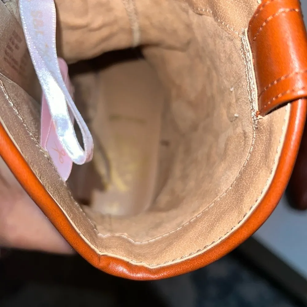 Sam & Libby Brown Ankle Boots with Studded Design - Image 11