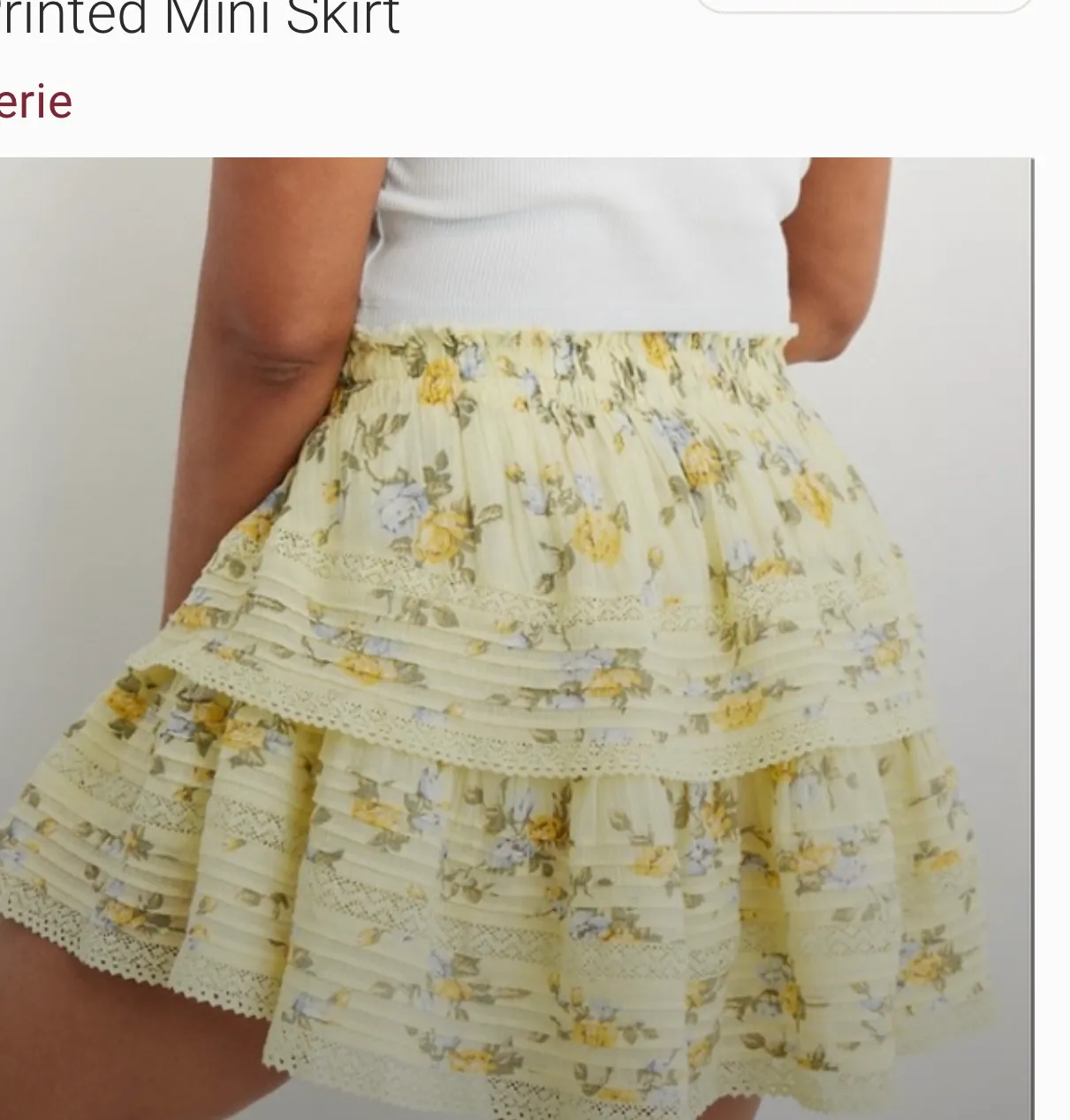 Aerie Rock ‘n’ Ruffle Printed Mini Skirt - Image 2
