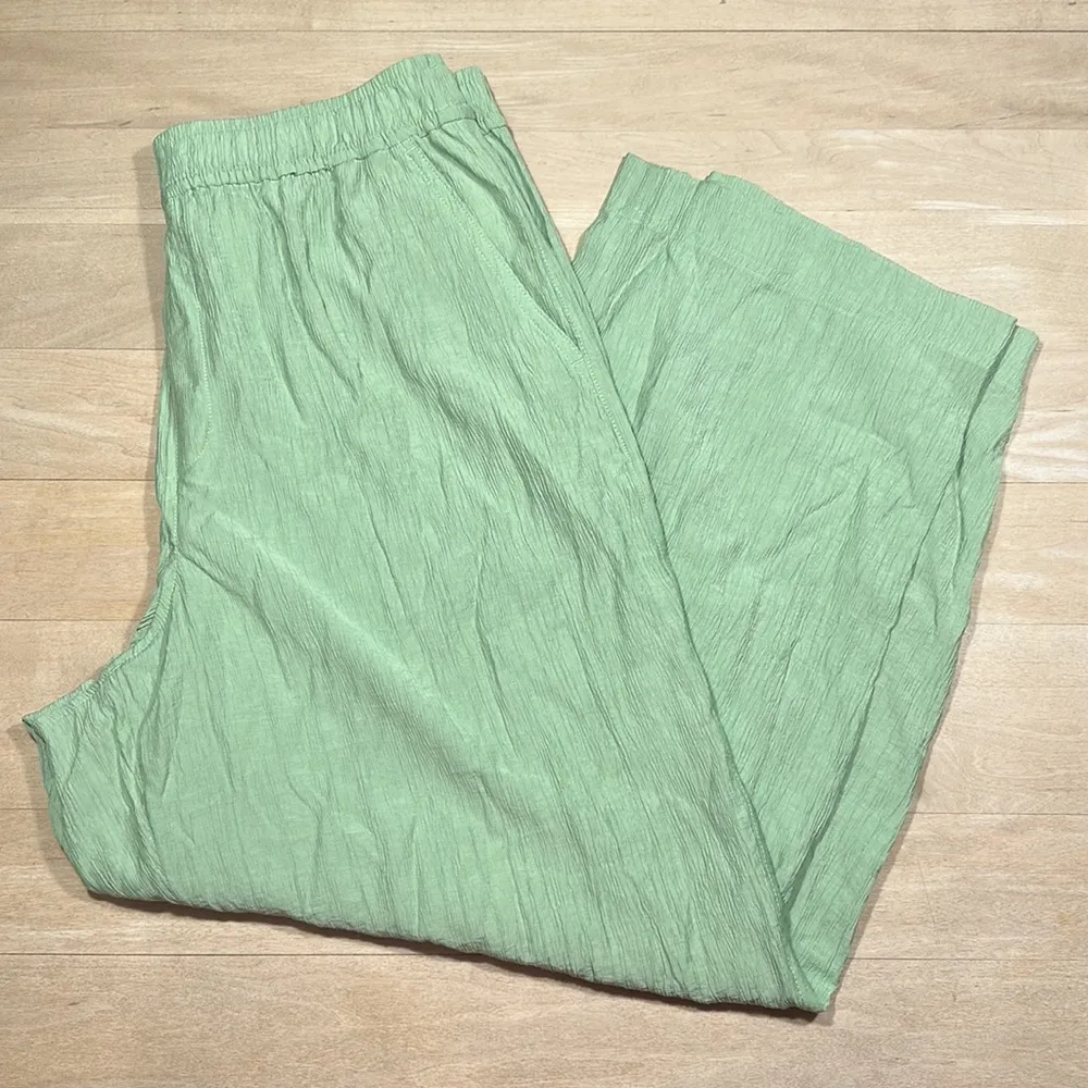 NWT Madewell Crinkle Crepe Straight-Leg Crop Pants - Image 4
