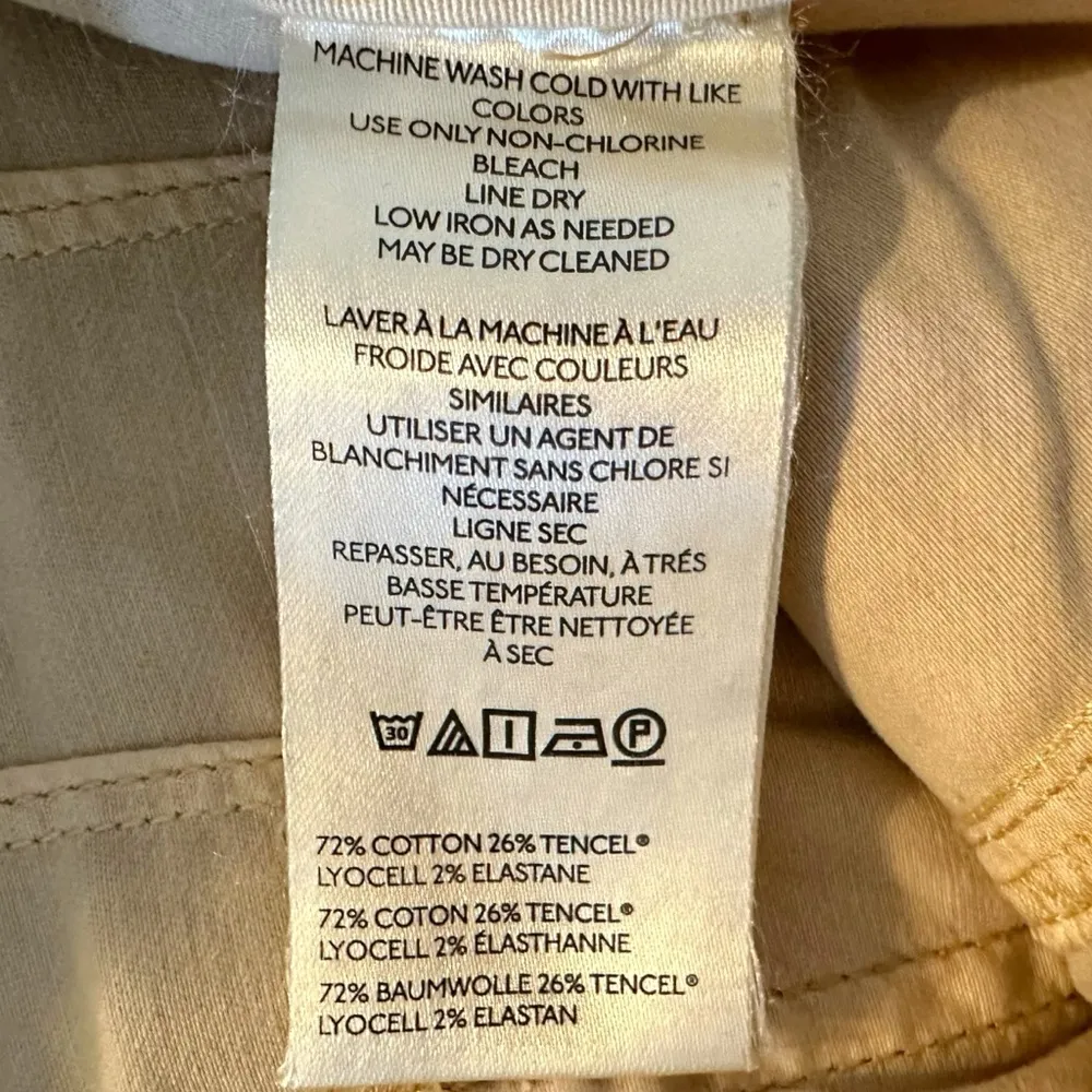 Anthropologie Pilcro The Skipper Seamed High-Rise Crop Wide-Leg Pants Khaki 30 - Image 8