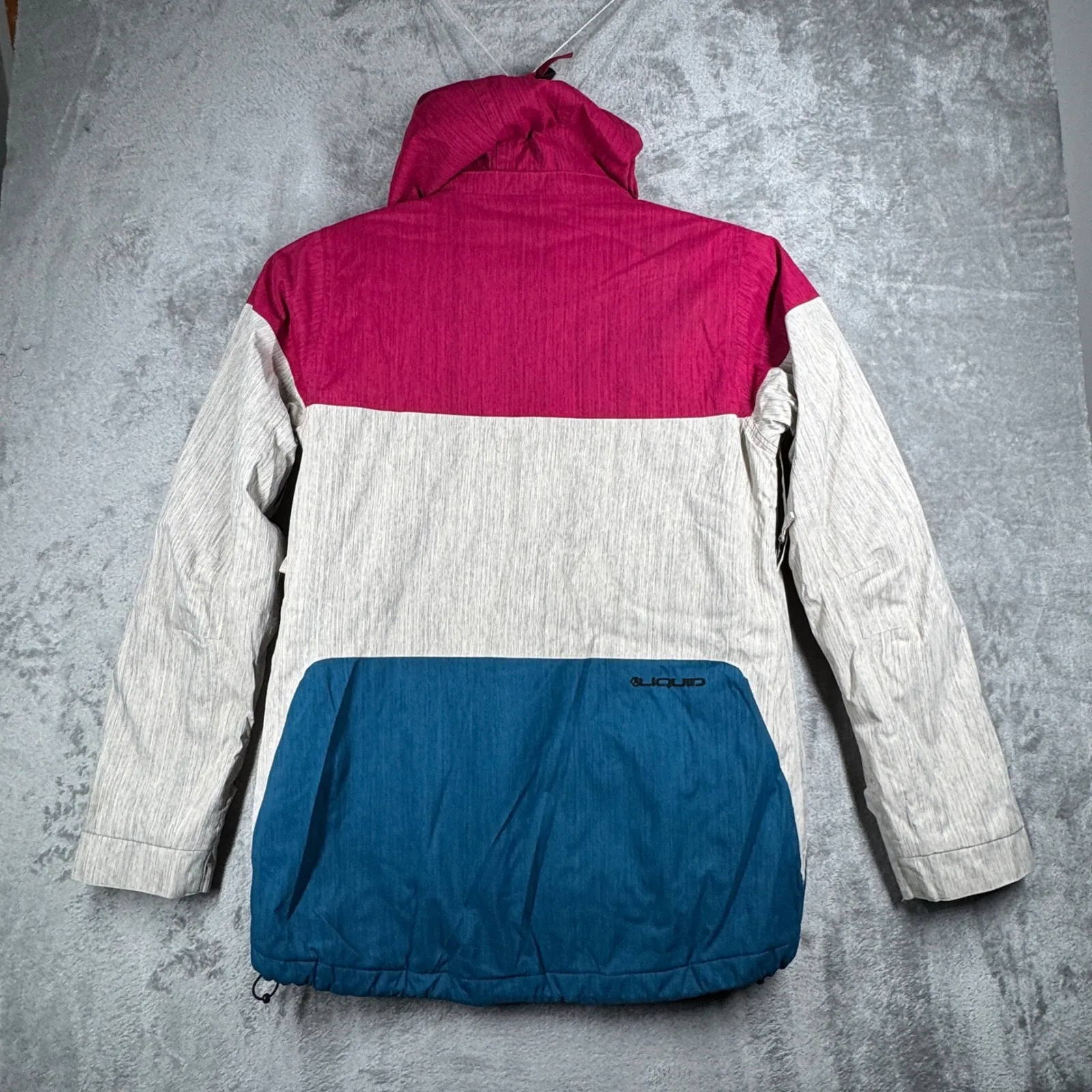 Liquid Venture Jacket 8K XL Ski Snowboard Blue Colorblock Waterproof Outerwear Pink - Image 3