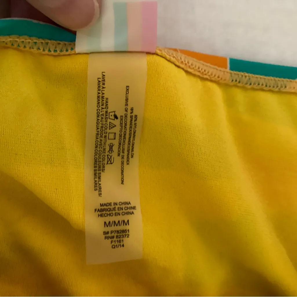 🌞NWT Raisins Multicolor Abstract Print Bandeau Top with Bottoms A - Image 7