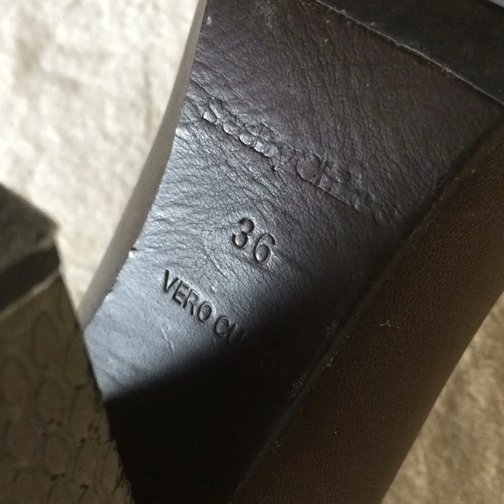 See By Chloe  Nappa Matt Lamb Molly Snake Boots - Image 7