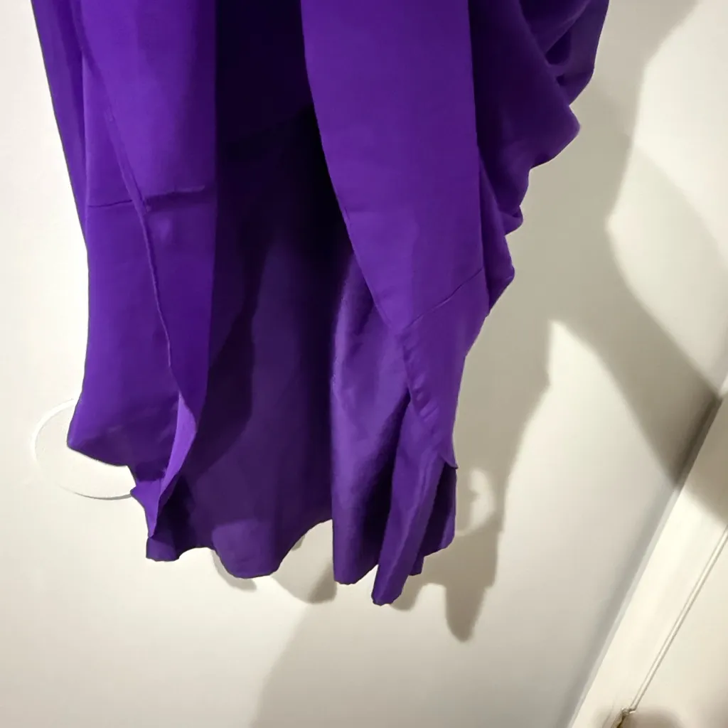 Lauren Ralph Lauren Evening Women Gown Violet  Purple‎ 16 Ruched Bodice NWT S - Image 4