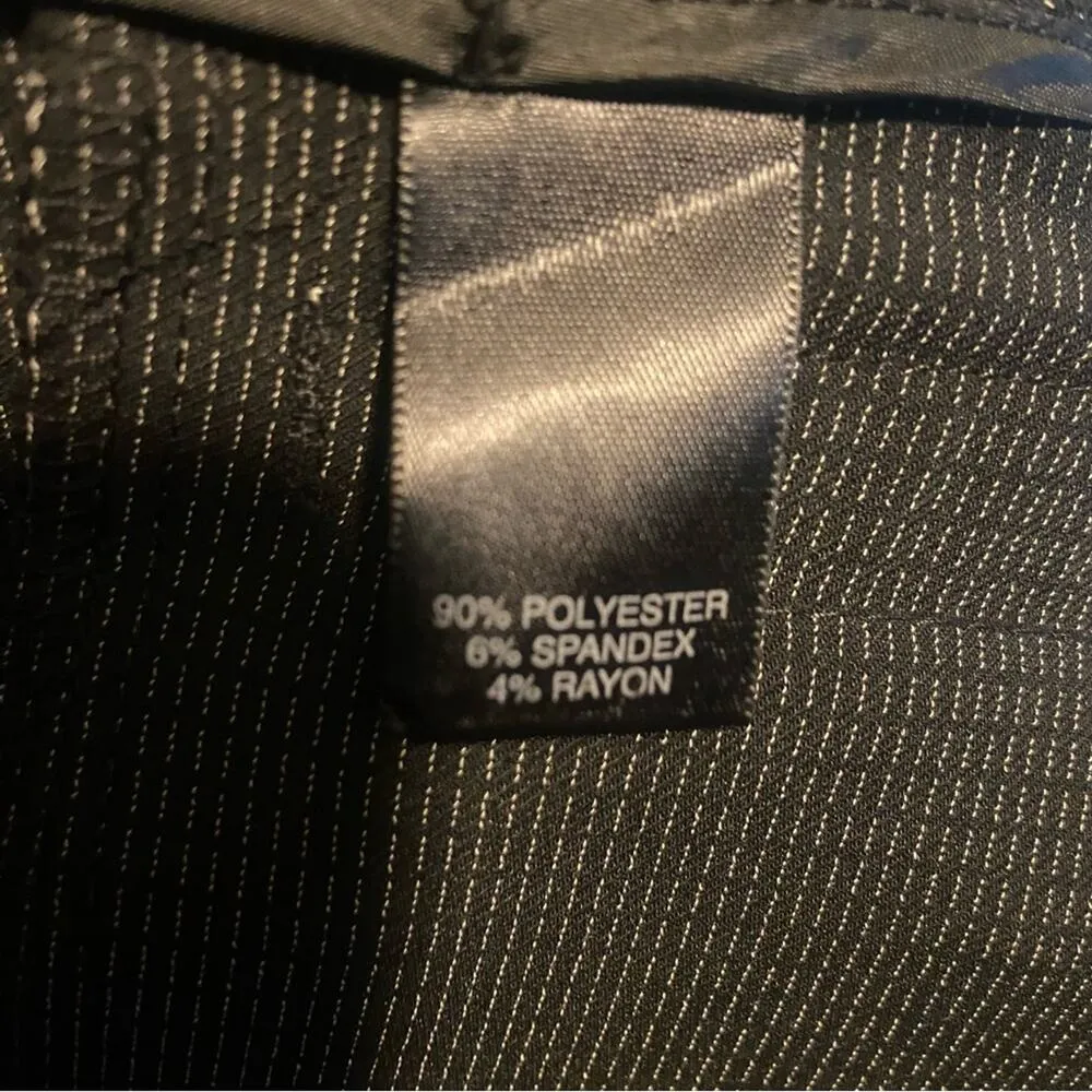 NWT Avenue Women’s Black Cuffed Wide Leg Trousers, small polka dot, Size 16 - Image 9