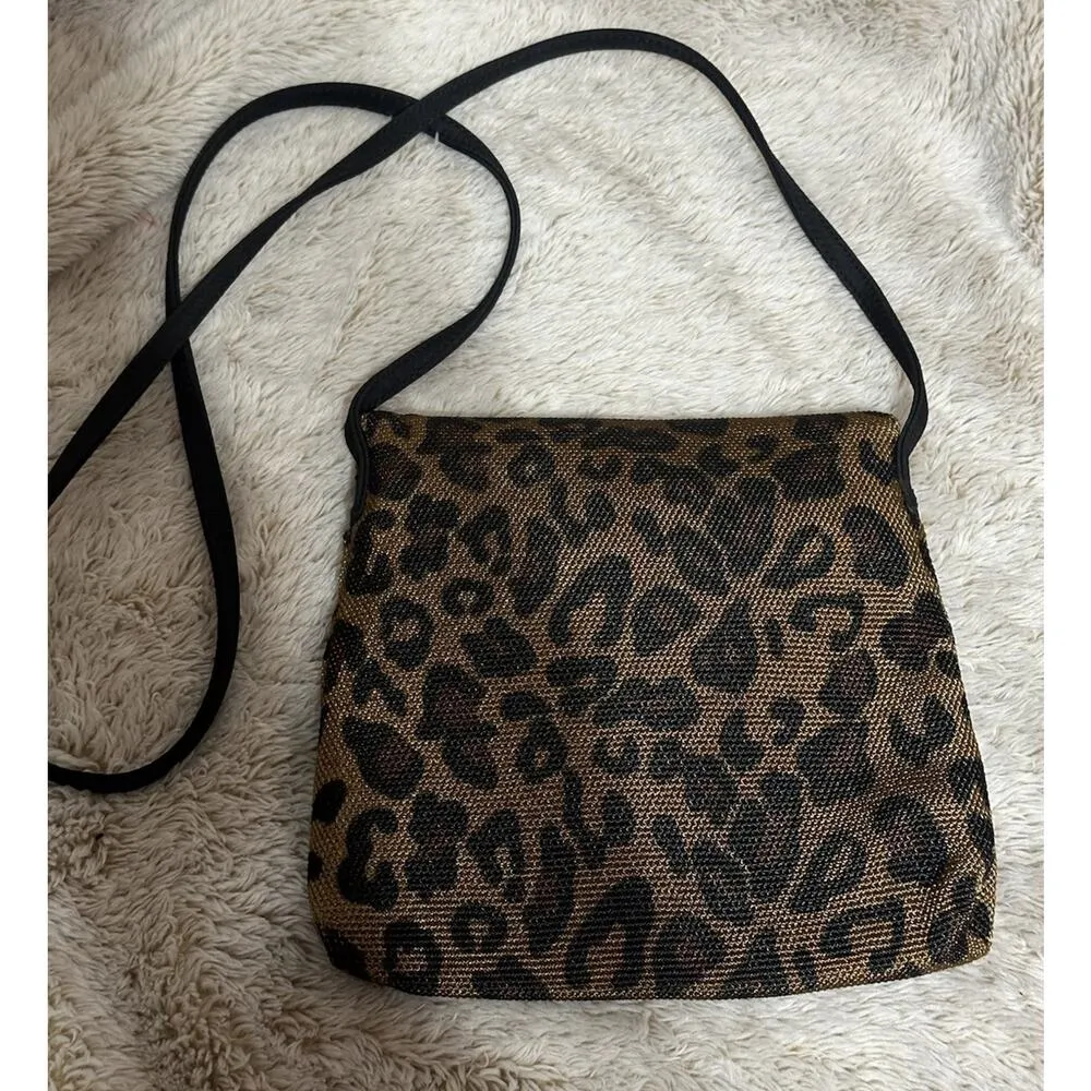 Vintage Nine West Shoulder Bag Cheetah Crossbody Animal Classic Rockabilly Retro - Image 6