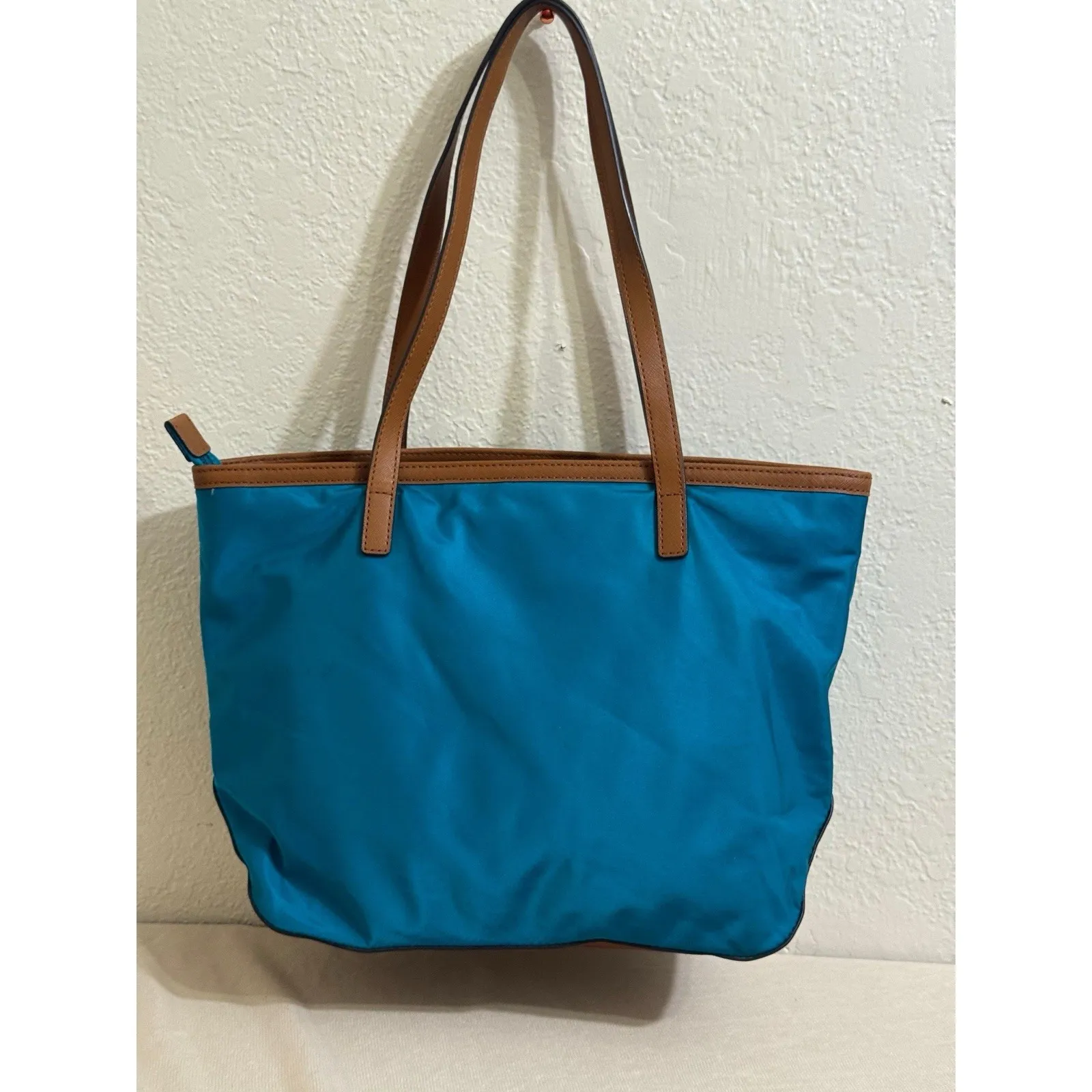 Authentic Michael kors Light blue small Nylon tote‎ - Image 7