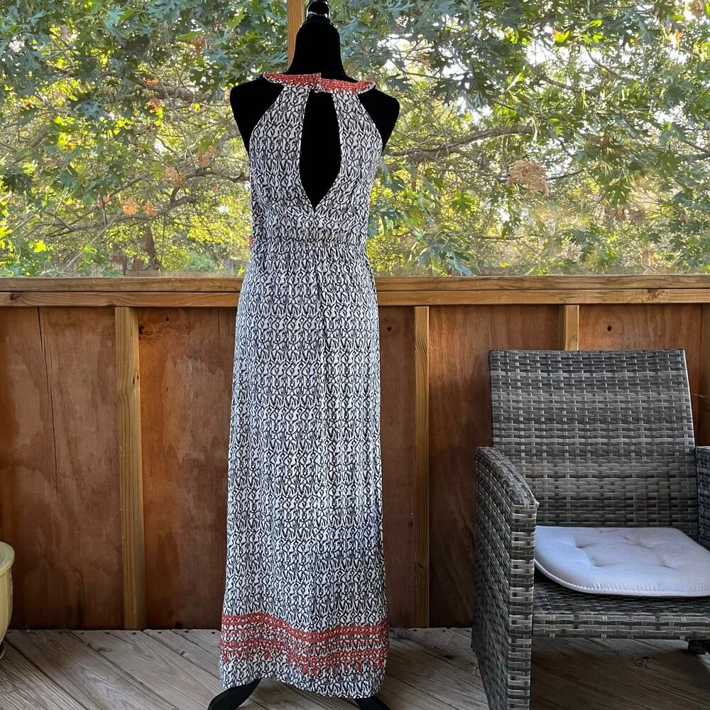 THML Jameson Embroidered Sleeveless Maxi Dress Size M - Image 3