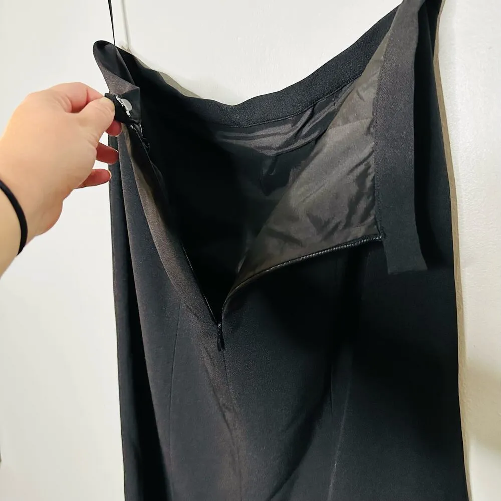 Adrianna Papell Black Streych Crepe Mermaid Skirt size 10 NWT - Image 6