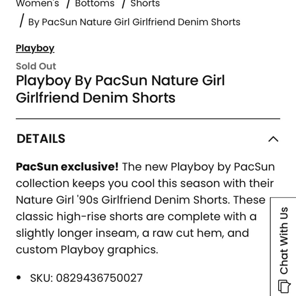 PacSun Playboy Shorts cream Denim 90s Nature Girl boyfriend Button Fly cut offs - Image 4