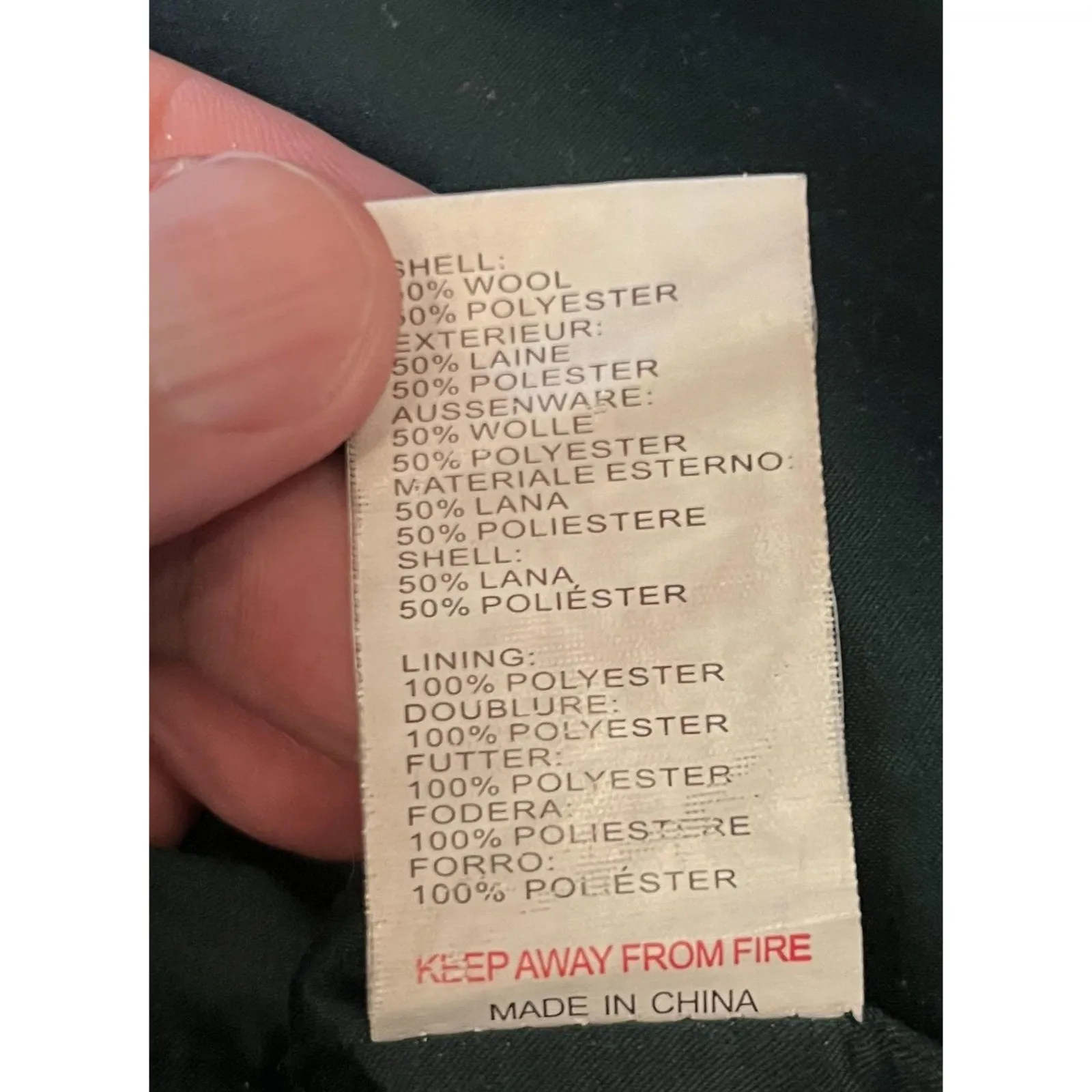 Glamorous Coat Womens Medium Pink Navy Cream Plaid Wool Blend Long Lined Boucle - Image 10