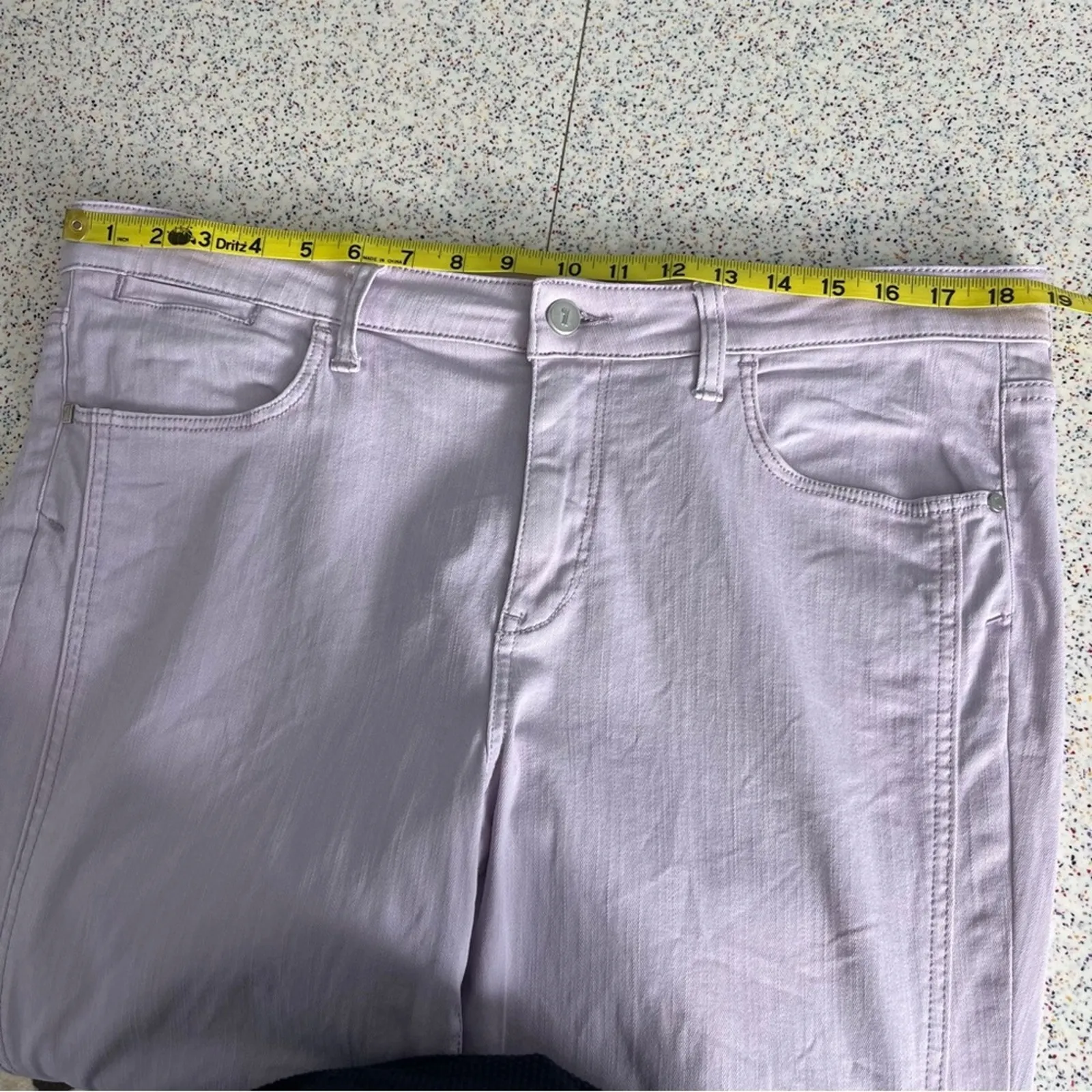 Pilcro Slim Fit Boyfriend Ankle Crop Denim Jeans Lilac Purple Women’s Size 32 - Image 10