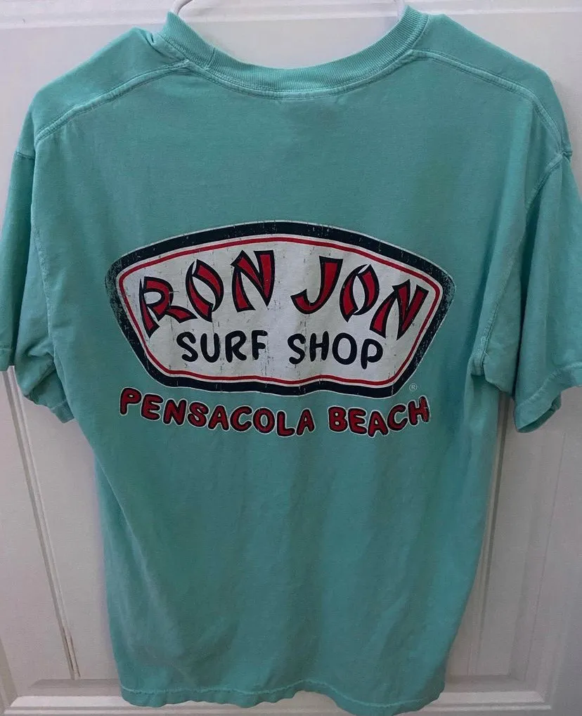 Comfort Colors Blue Ron Jon Tshirt - Image 2