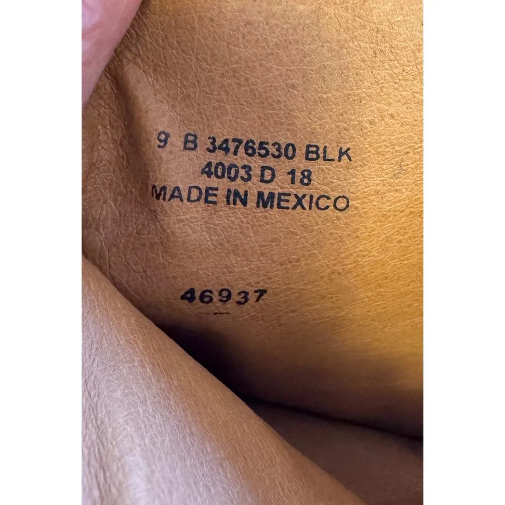 FRYE Tall Leather Riding Boots Heeled Knee High Size 9 - Image 7