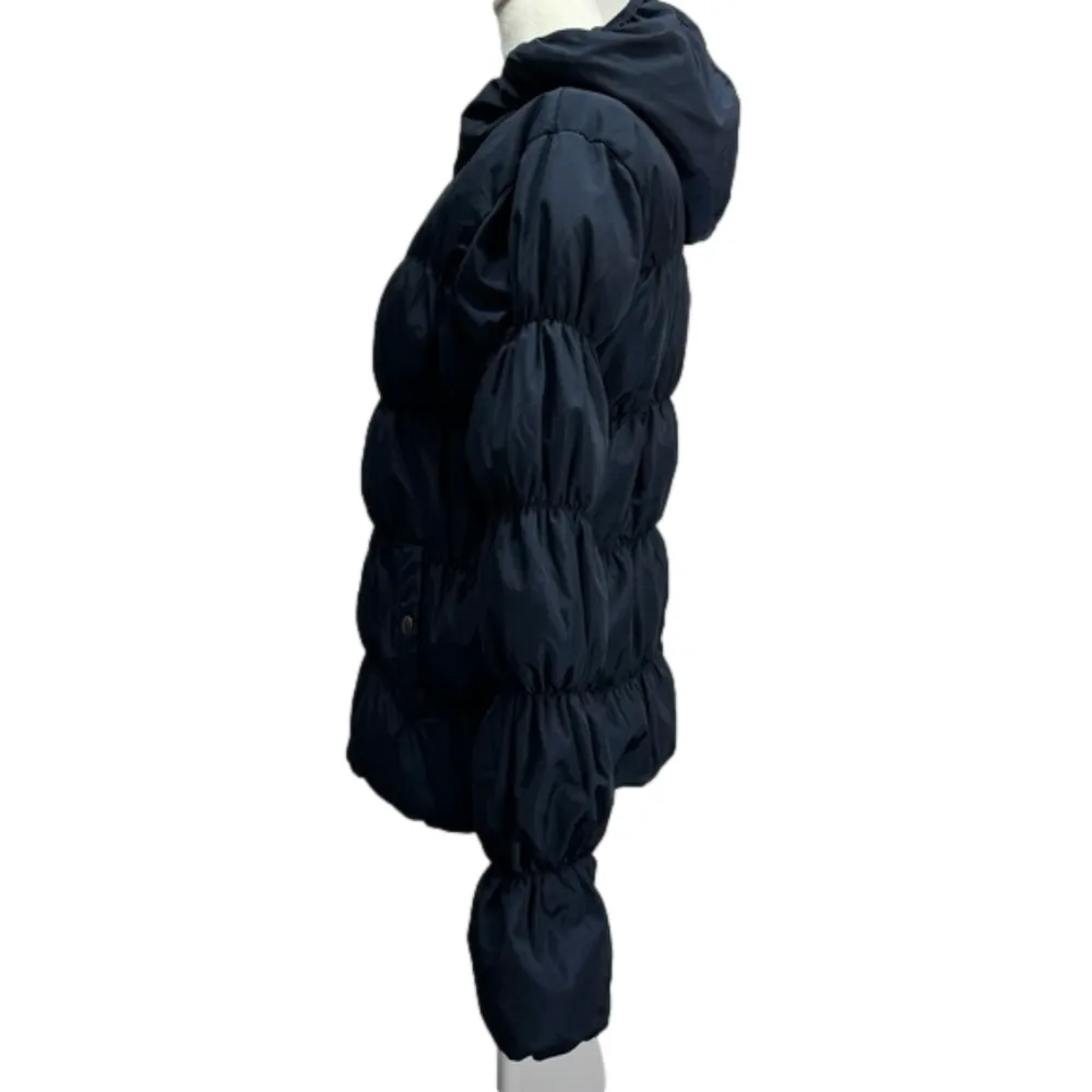 Bethany Mota Navy Blue Hooded Puffer Jacket YouTube Vlogger Favorite Large - Image 7