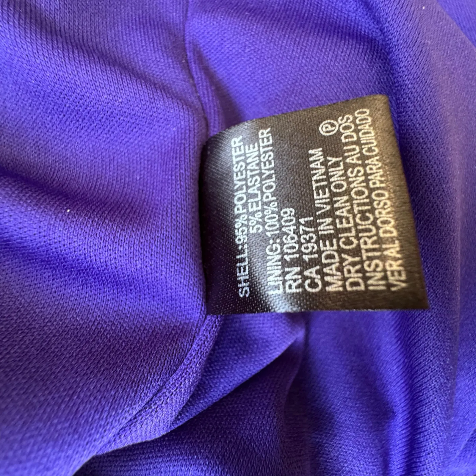 Tahari Arthur S. Levine Purple Bell Sleeve Shift Dress Women’s Size 10 career - Image 7