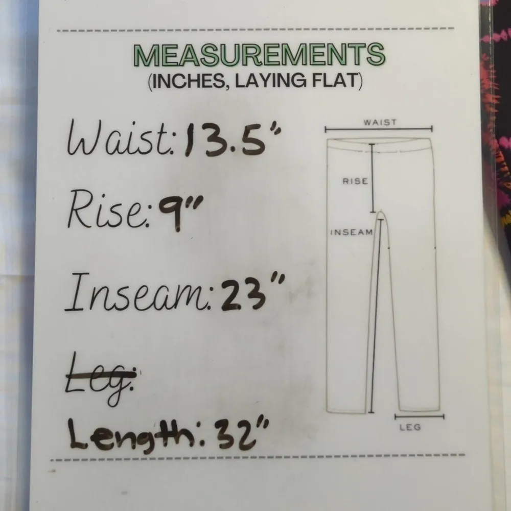 I.AM.GIA Womens Rylee Cropped Pants Black Pink Hearts Stretch‎ XS - Image 13