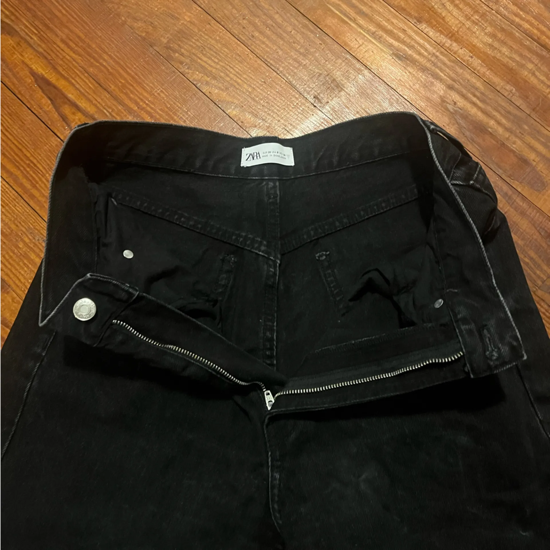 Zara Women's Black Straight Leg Pants - Image 5