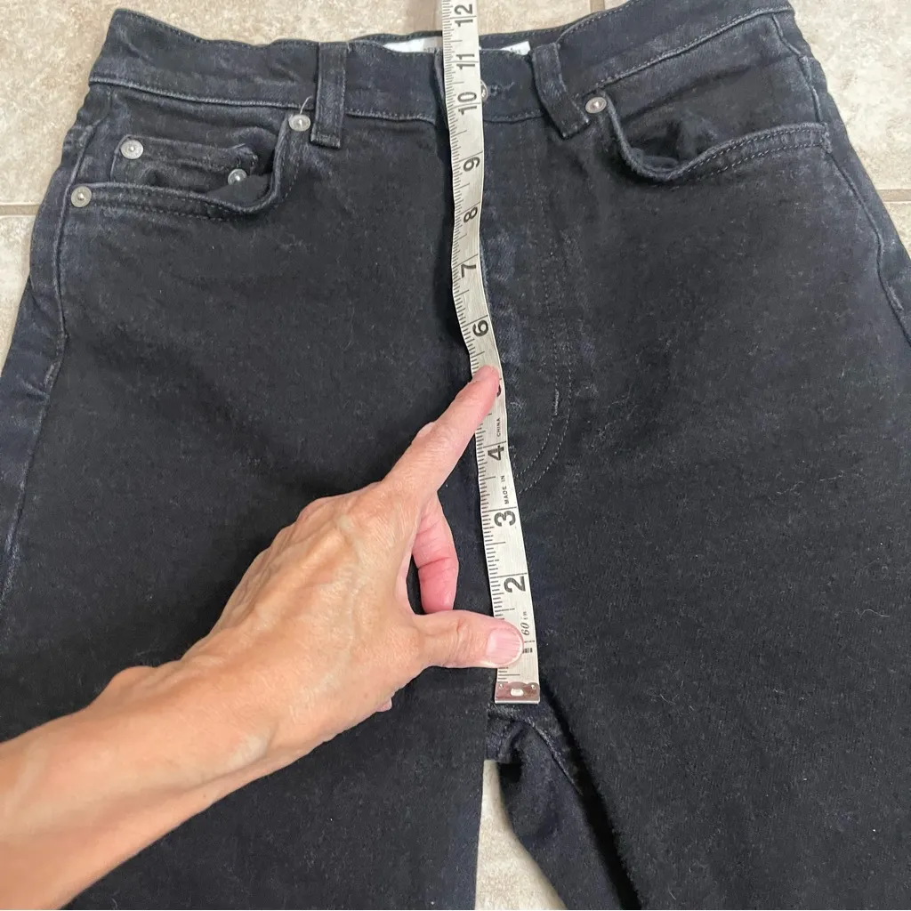 & Other Stories anthropology‎ straight jeans High Waist Black Jeans Sz 26 x30 - Image 3