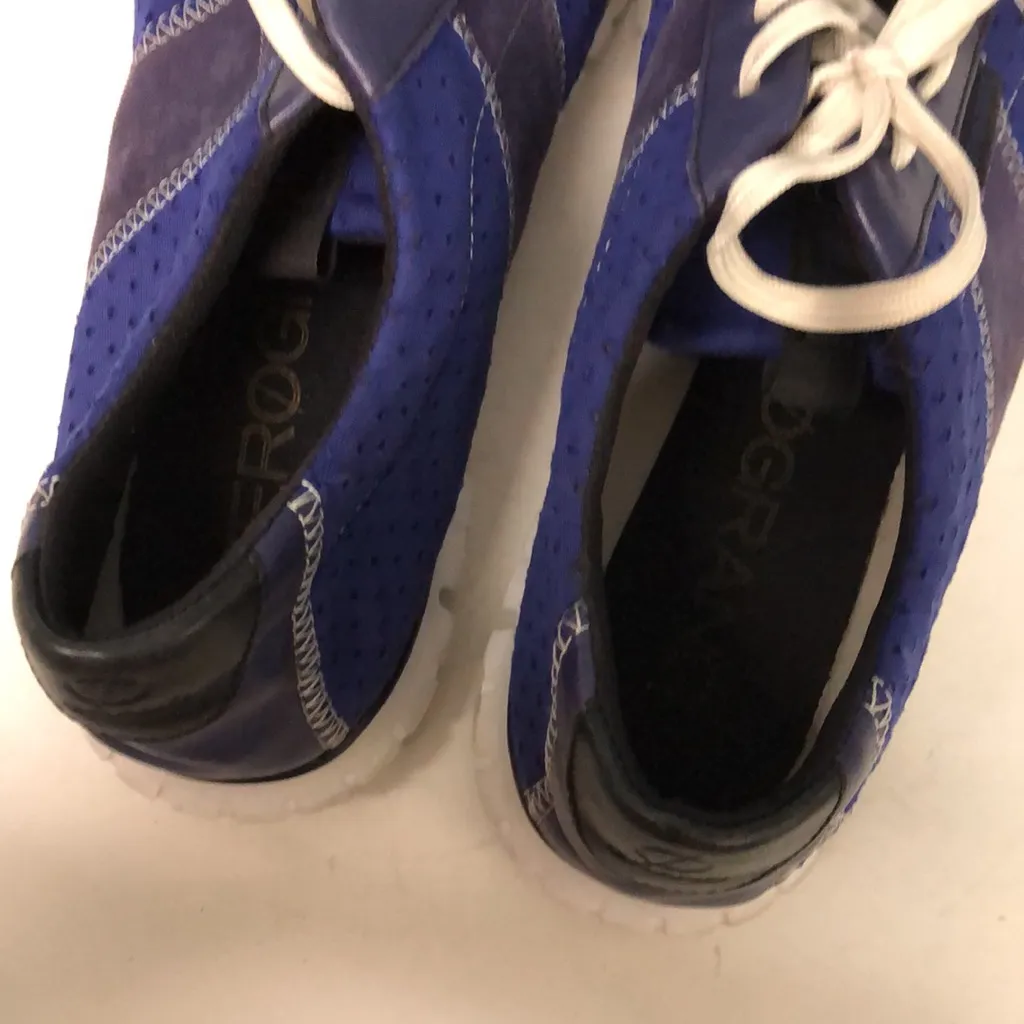 Cole Haan Zerogrand Purple‎ Casual Sneaker Perf White Shoes D44458 Womens 11 - Image 5