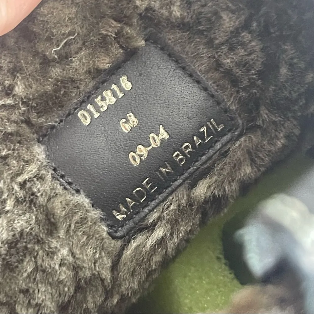 Vintage Cole Haan Size 6 Black Fur-Lined Boots Winter Warm 90's Y2k - Image 8