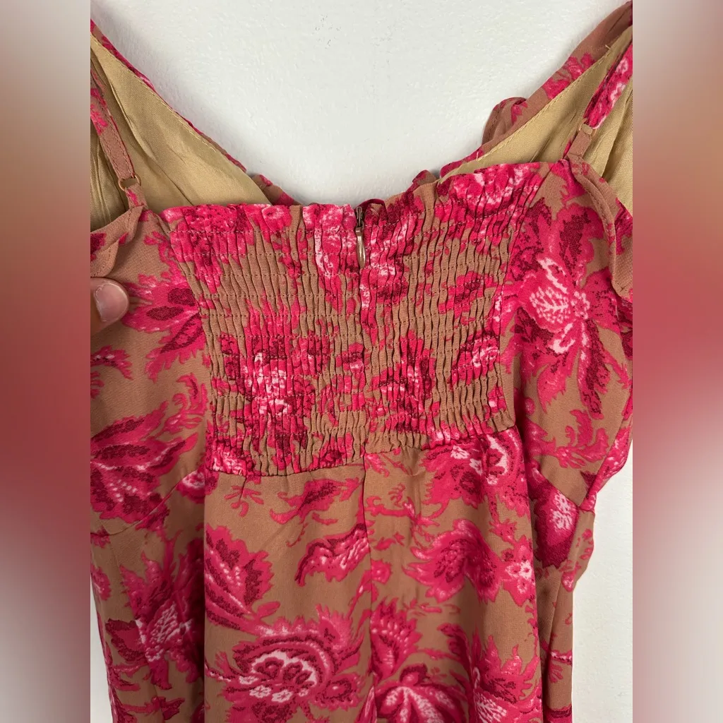 Sundae Muse Juliet Floral Ruffle Straps Girly Mini Dress NWT Women’s Sz 10 - Image 5