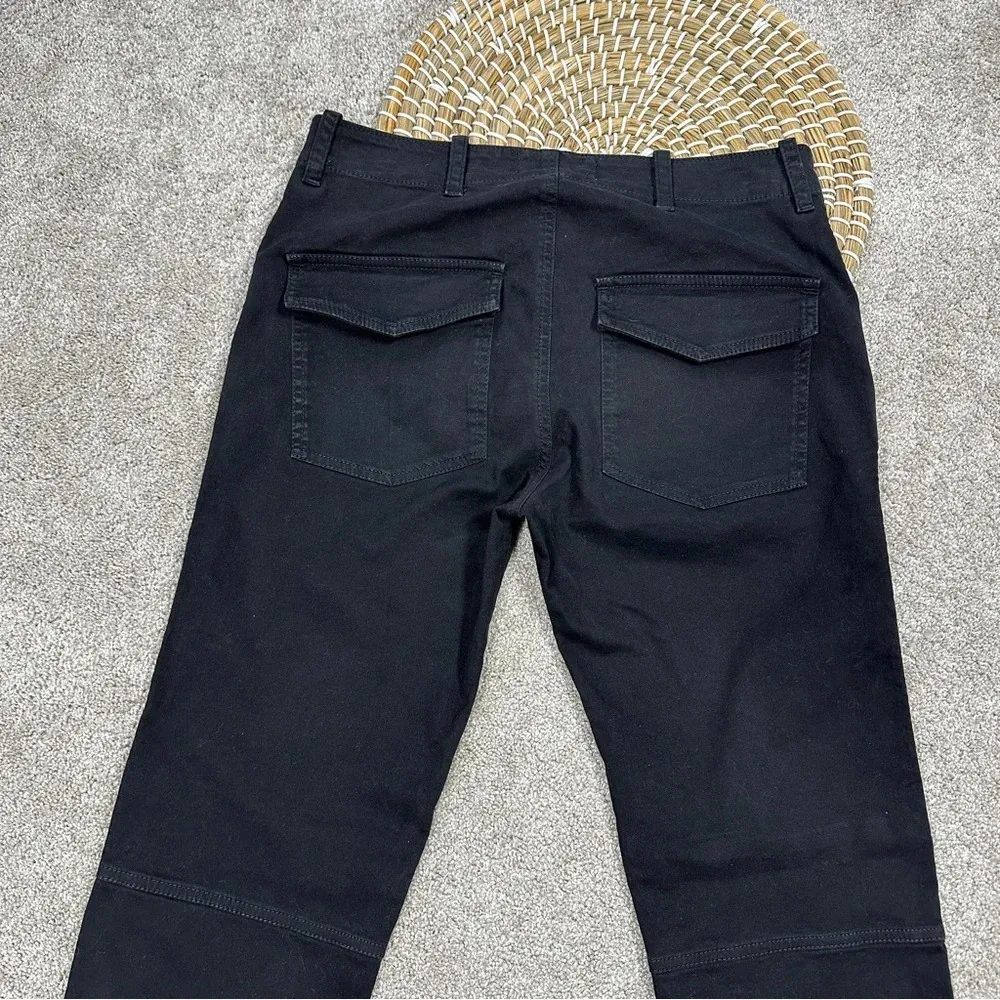 Nili Lotan Cropped French Military Pants in Carbon Black Size 2 - Image 8