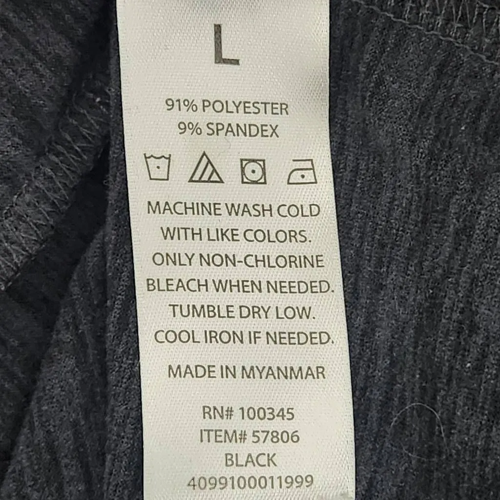 Crane Charcoal Gray Funnel Neck Pullover Size Large Gray Activewear Top - Image 6