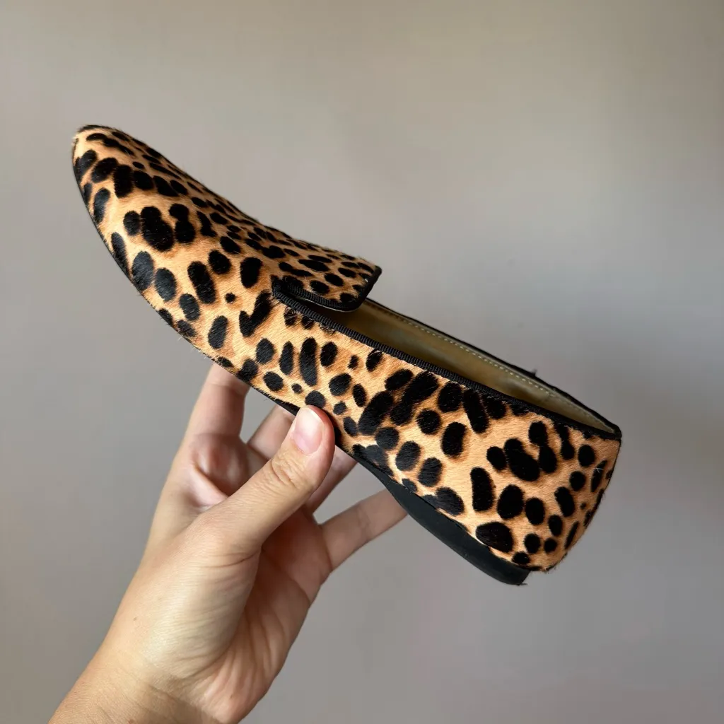 Birdies Women’s The Starling Limited Cheetah Calf Hair Loafers‎ Size 7 - Image 10