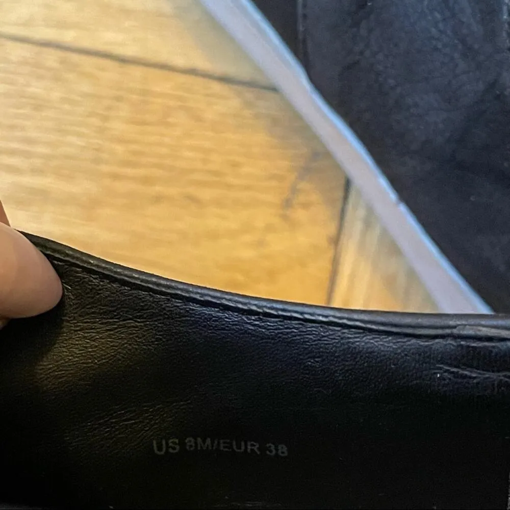 Vince Warner Zip Platform Black Suede Sneaker Women's 8US - Image 11