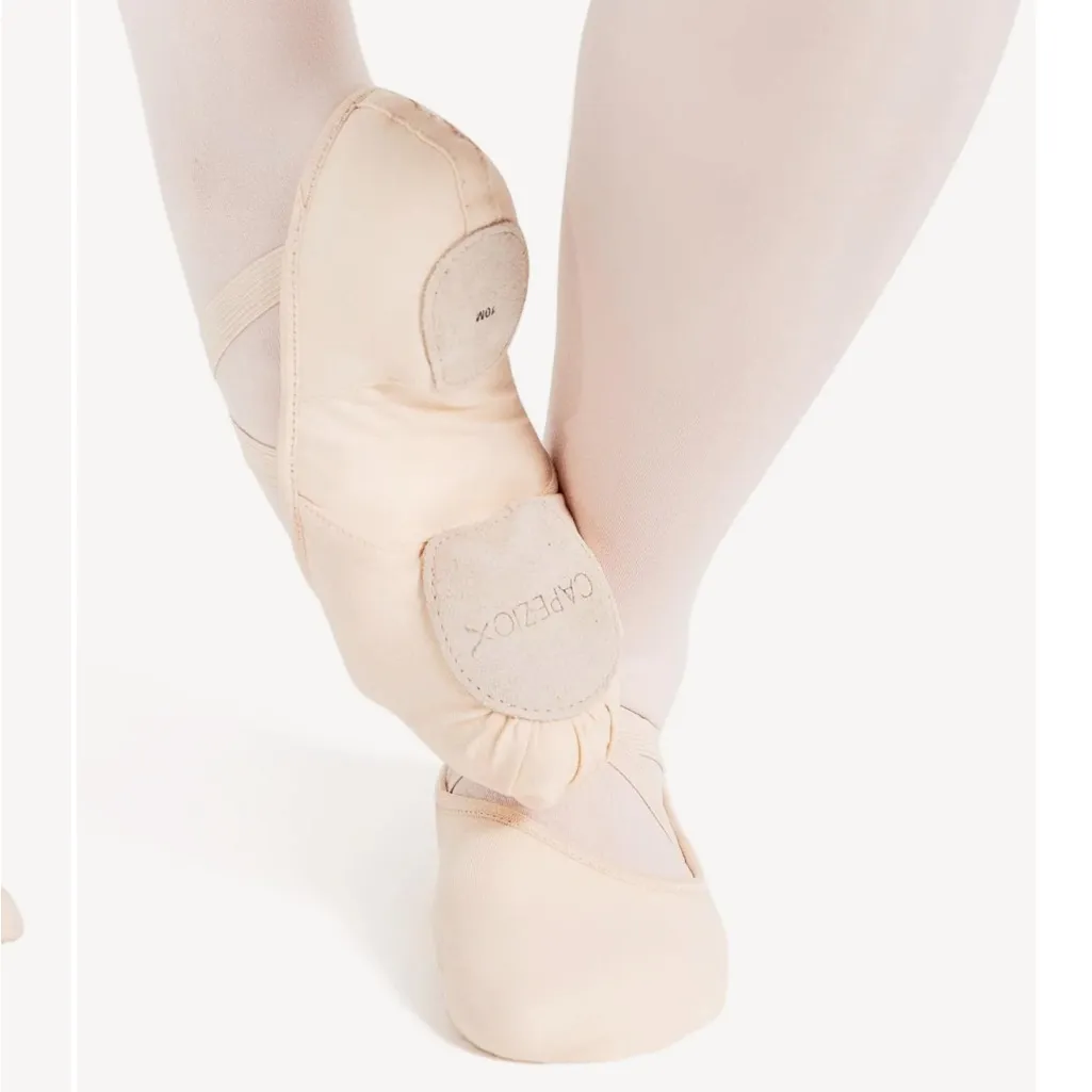 New! Capezio Hanami Canvas Ballet Shoe Flex Arch Dance Light Pink Size 9W - Image 2