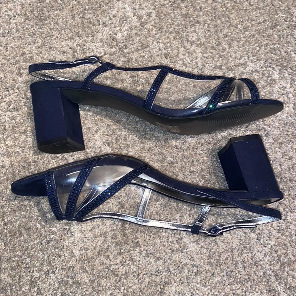 NWT David Tate Navy Blue Slingback Heels (Double Wide) Size undefined - Image 5