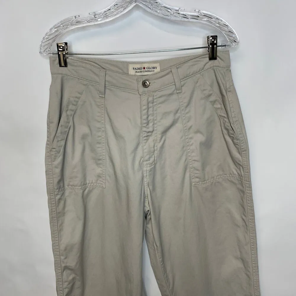 Vintage Sand Beige Cargo Pants High Waisted Khaki 31" waist Size 29 - Image 5
