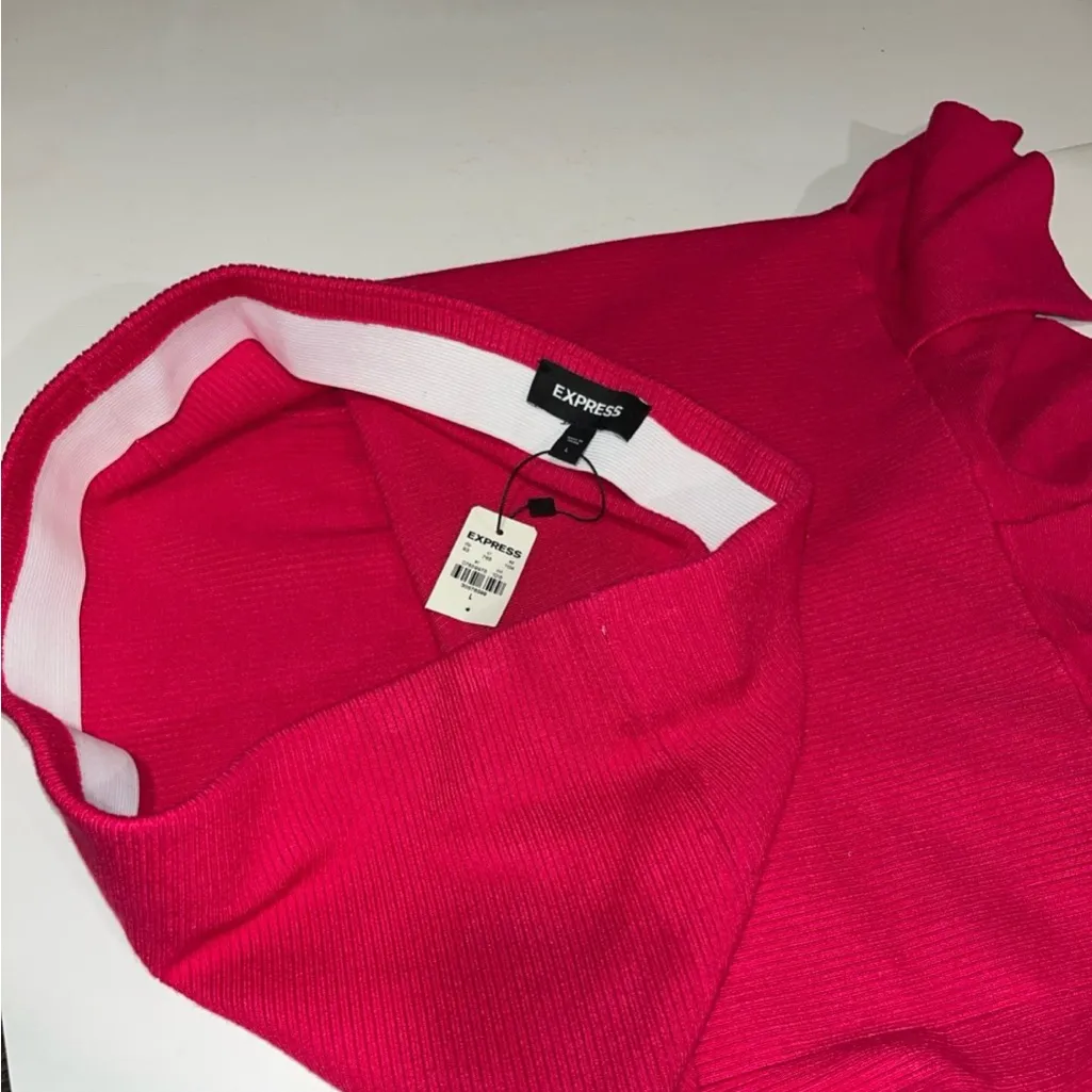 EXPRESS Body Contour Ruffle Skirt (L)! - Image 5