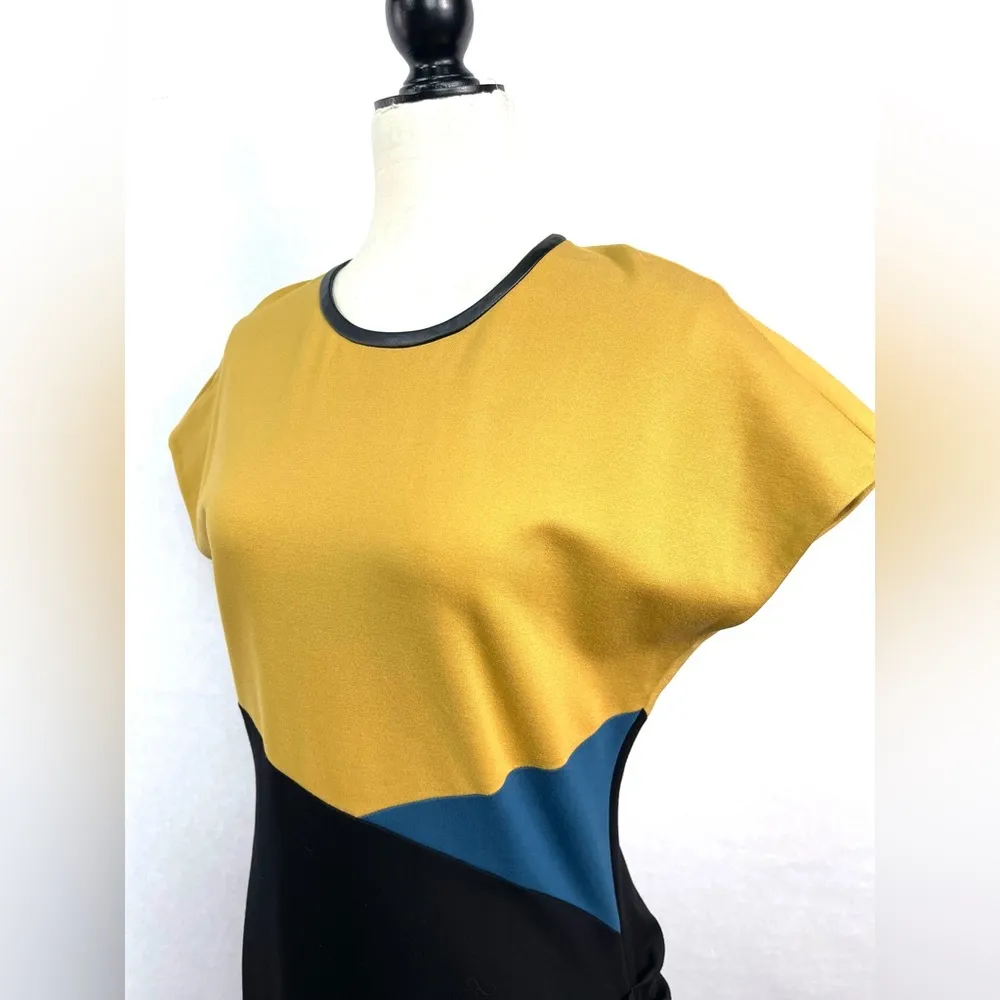 Anne Klein Colorblock Ponte Sheath Dress Size 10 - Image 9