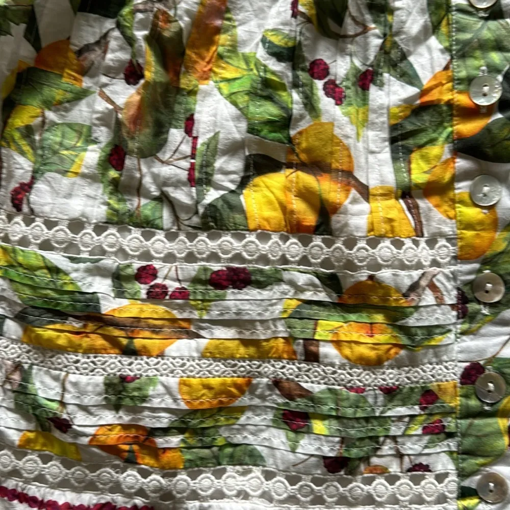 Farm Rio FRUIT ORCHARD OFF-WHITE MINI DRESS, Medium, $255 - Image 11