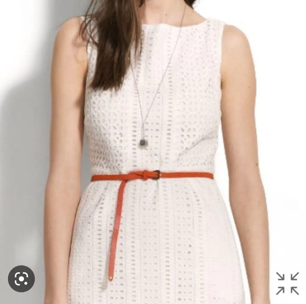 Madewell White Eyelet Trail Mini Dress - Image 3