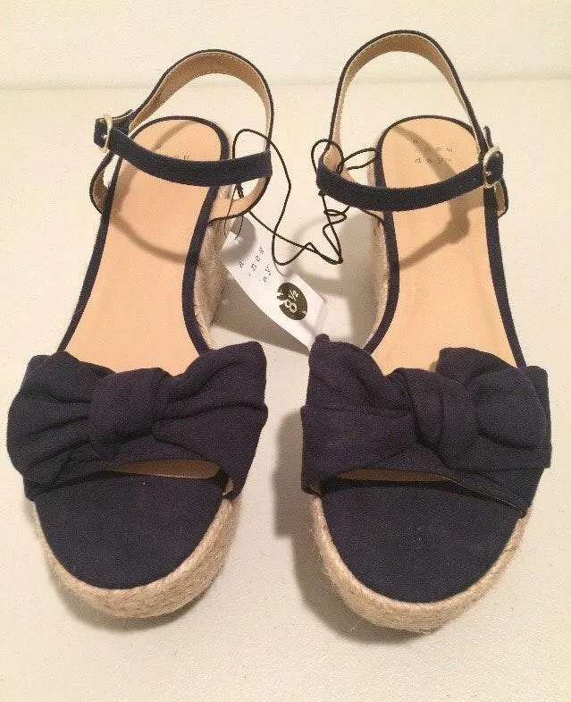 Navy Blue Espadrilles Size 8.5 - Image 3