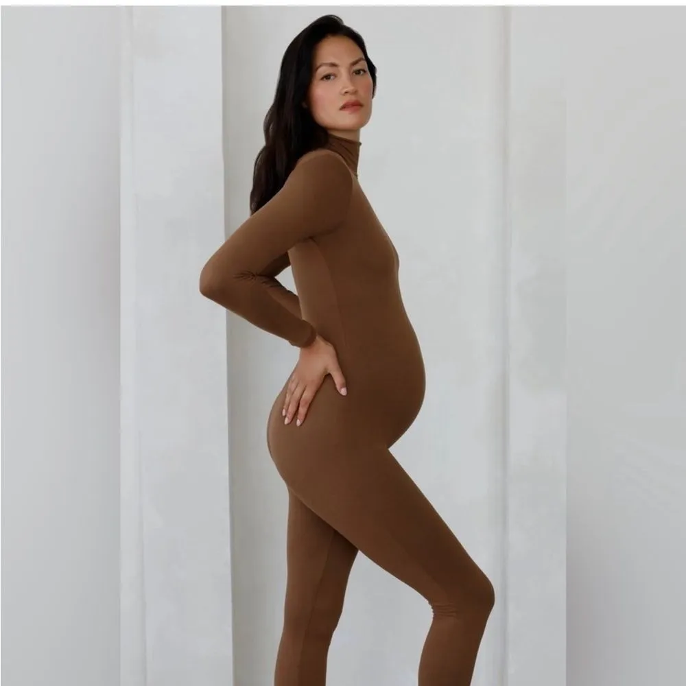 BUMPSUIT THE PENELOPE MATERNITY SIZE L Brown Size L - Image 7