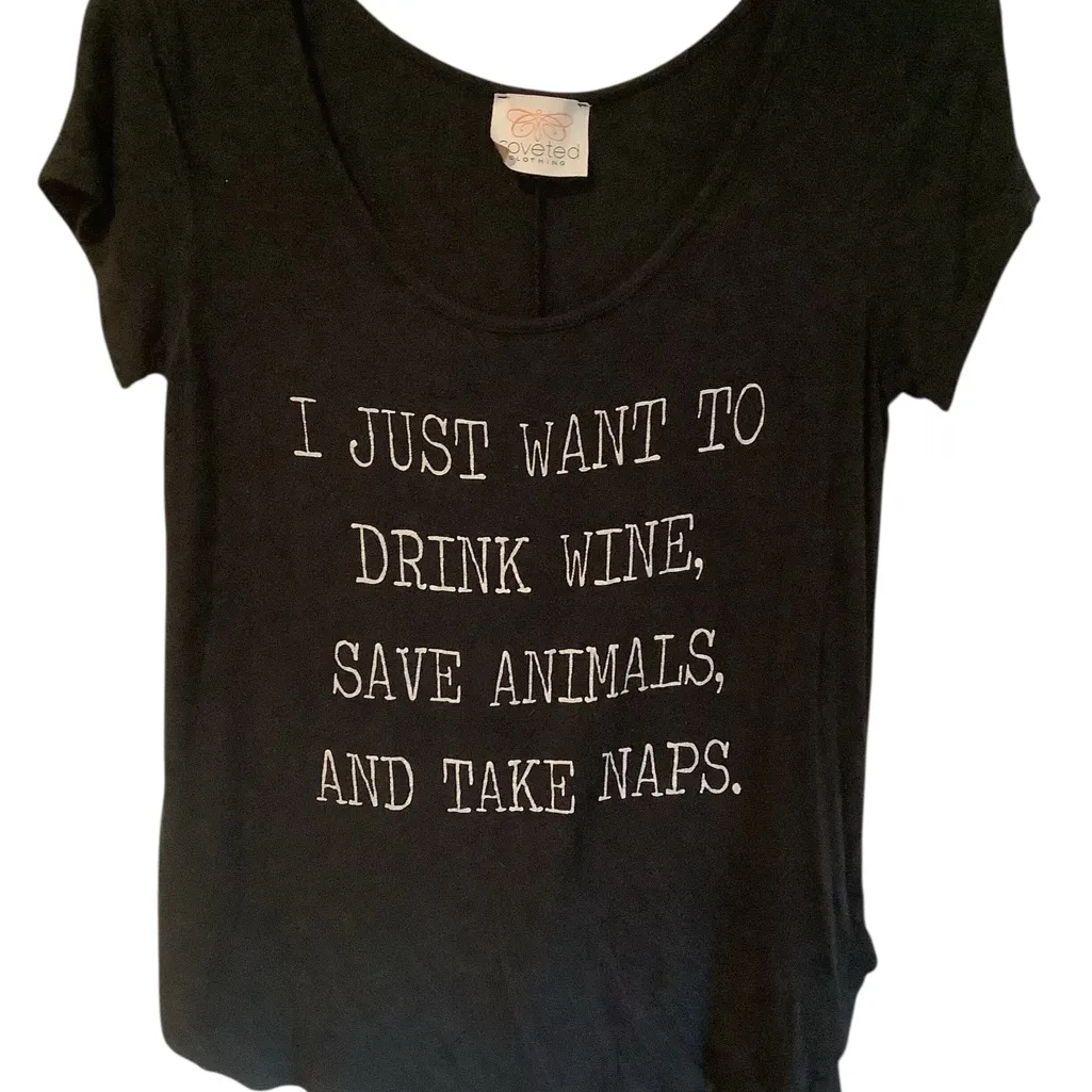 Coveted Clothing Black Graphic Tee - Image 3