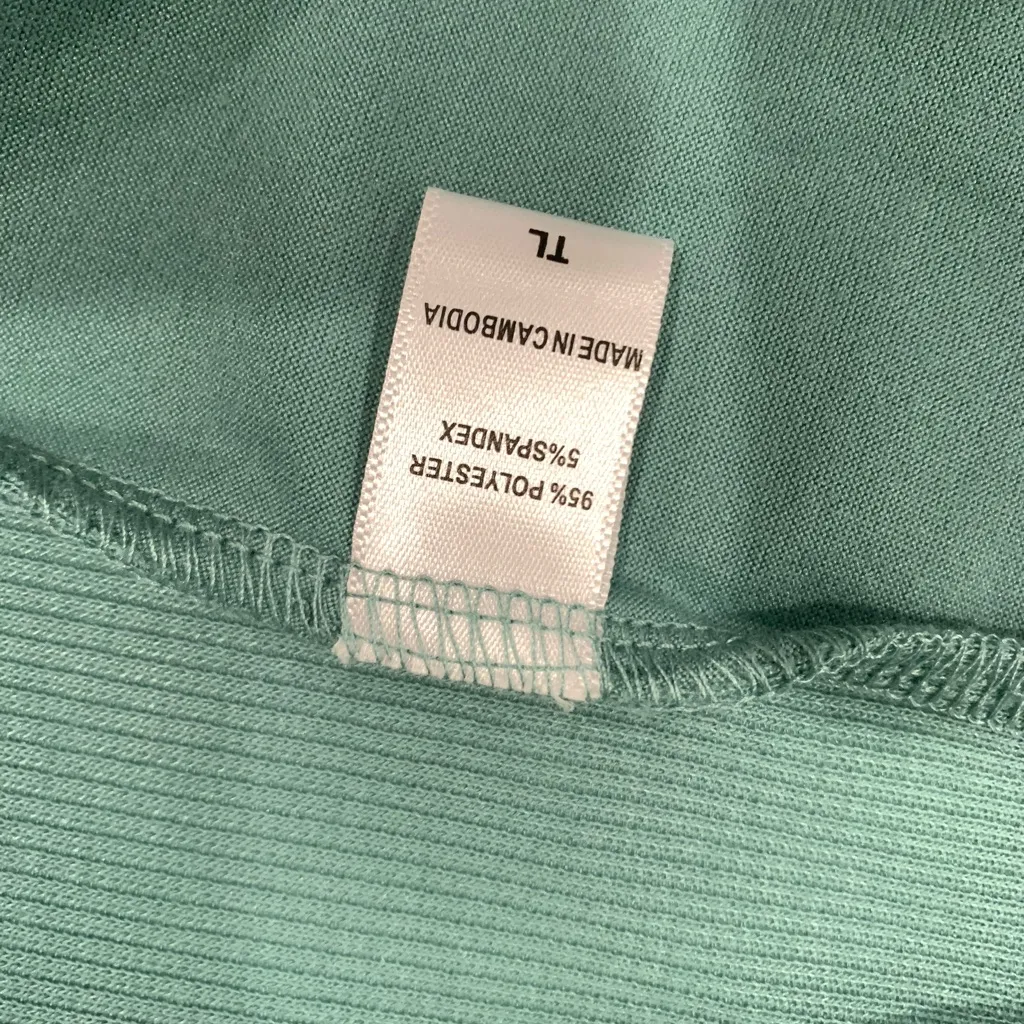 Muk Luks Women’s Large Tall Seafoam Light Green Open Front Lightweight Cardigan Blue Size undefined - Image 7