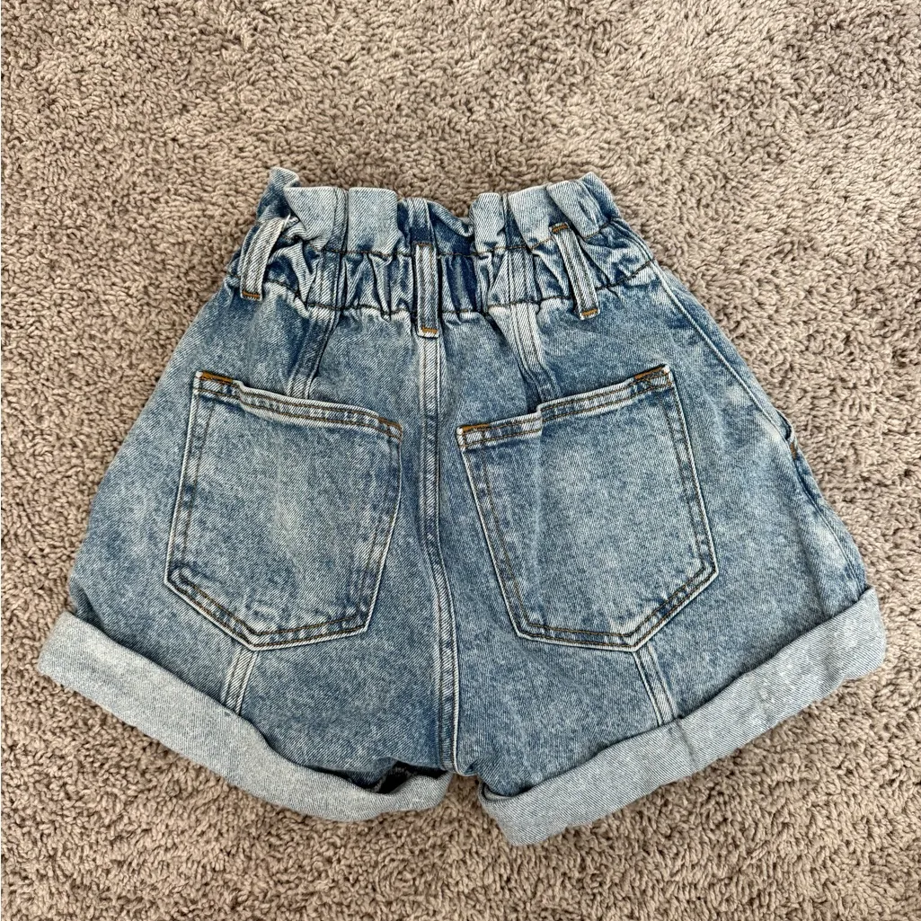 Abercrombie & Fitch The ‘80s Paperbag Ultra High Rise Denim Jean Shorts - Image 2