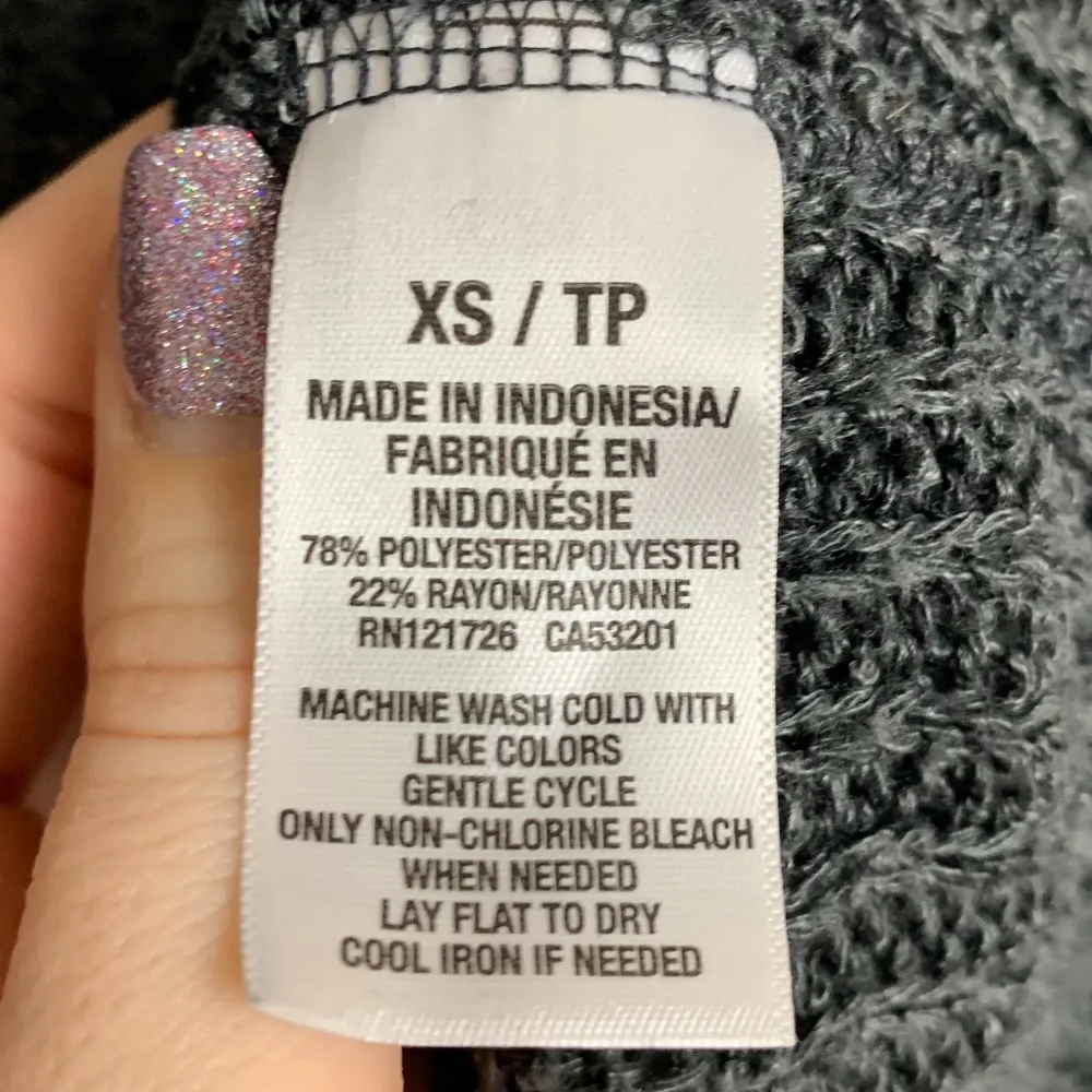 Tokyo Darling Dark Gray Hi-Low Pullover Sweater - Image 4